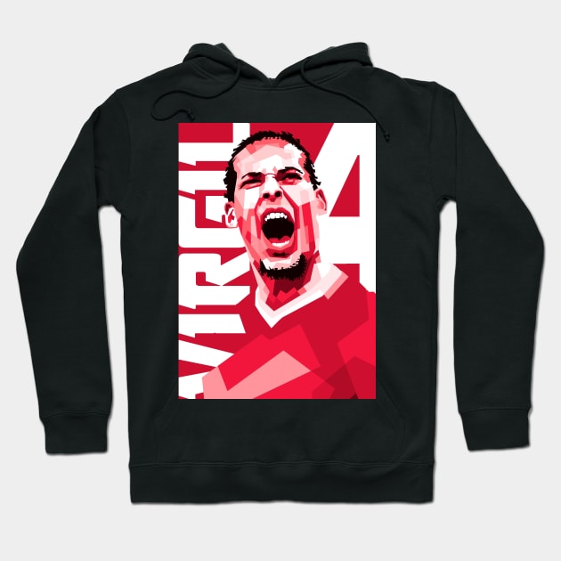 Virgil van dijk Hoodie by Danwpap2